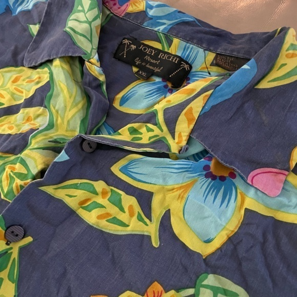 Joey richi silk mens sz xxl Hawaiian floral shirt